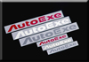 日本AUTOEXE MAZDA(萬事得,馬自達) RX-7 (RX7,FD,FD3S,13B,Rotary,轉子)汽車動力升級改裝零件 AutoExe Logo Sticker 標致貼紙 A11200-02 (銀色)